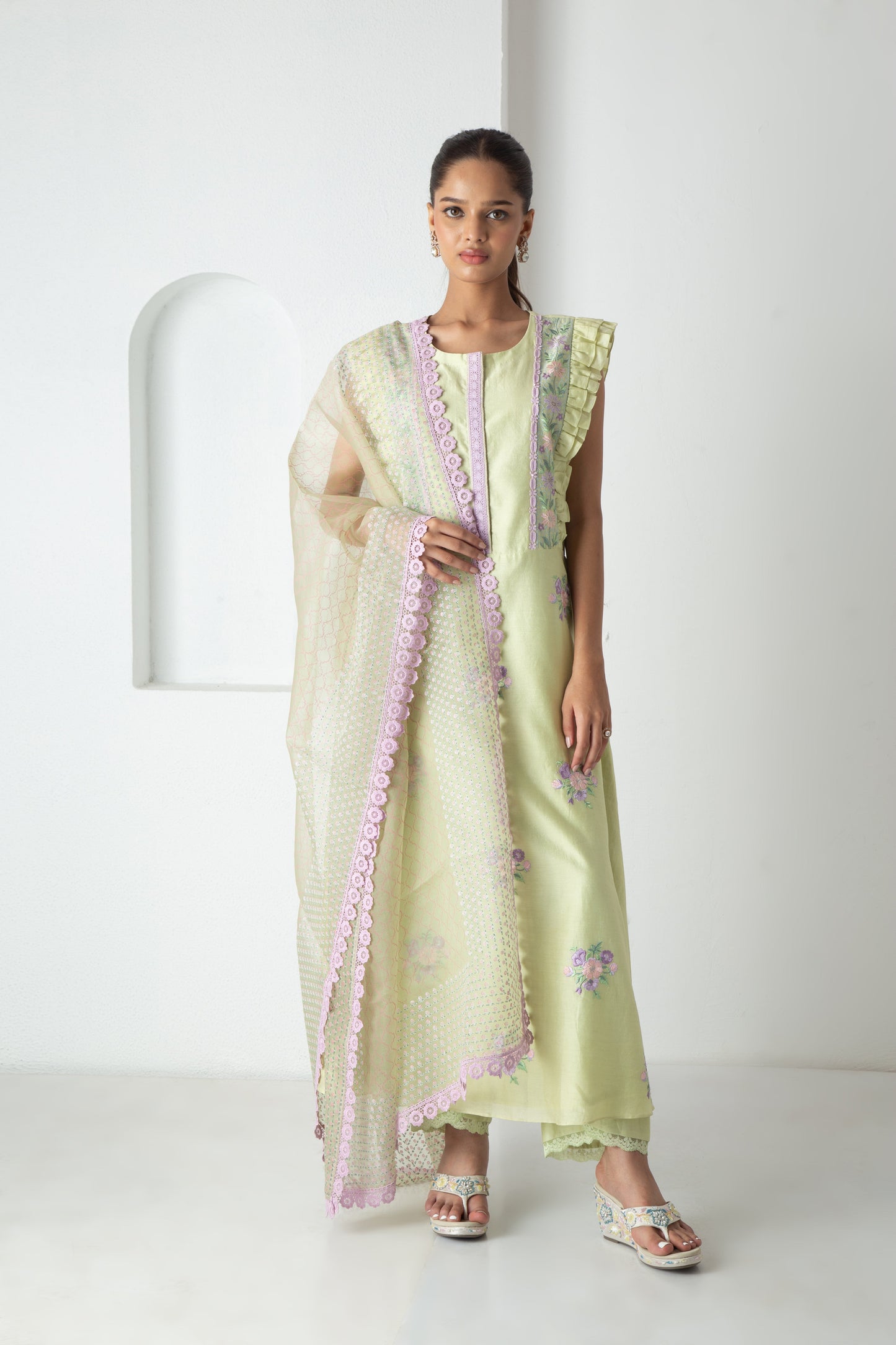 Suki Kurta Tea Green