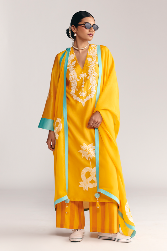 Yellow Jungle Bakery Kurta Set