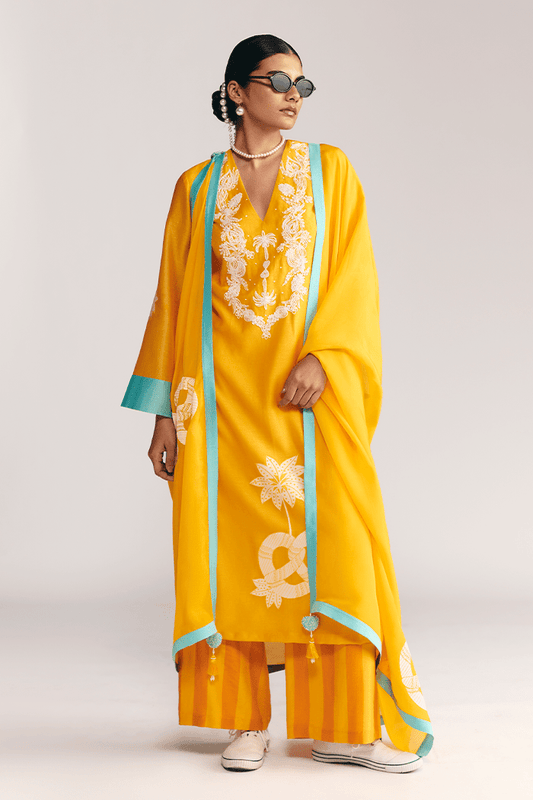 Yellow Jungle Bakery Kurta Set