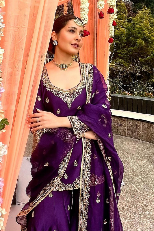 Raashii Khanna in Farzana Sharara Set