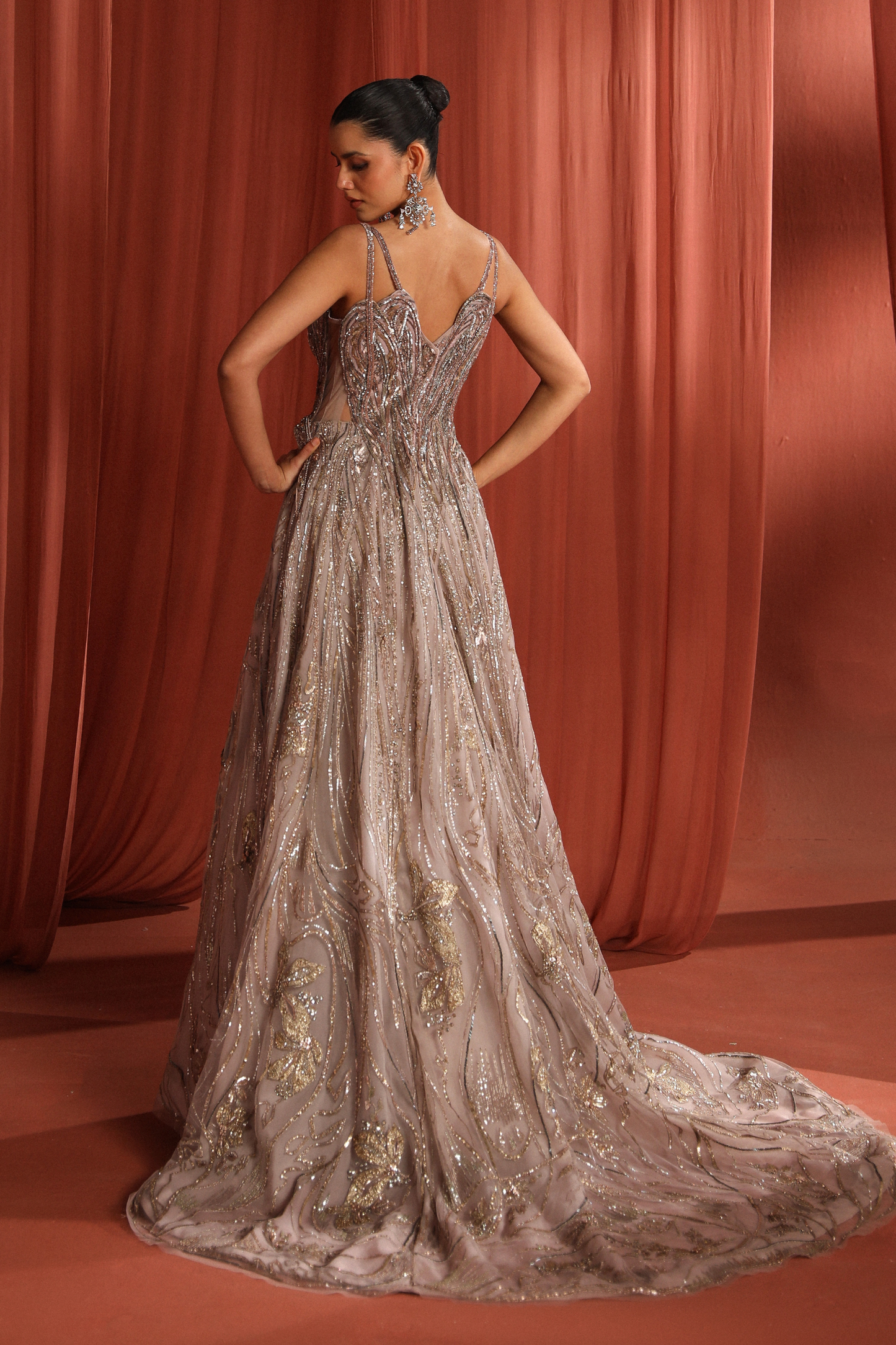 Floral Blaze Gown