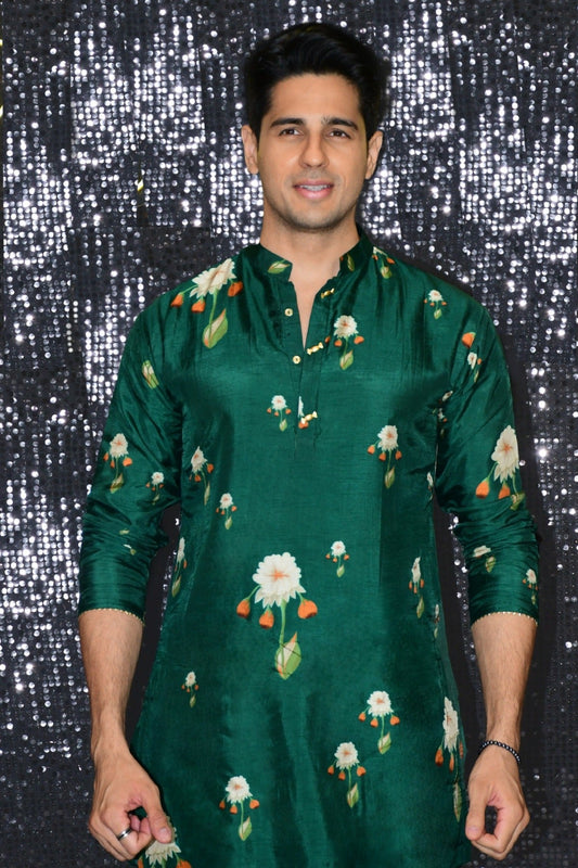 Bottle Green Buttercup Kurta Set