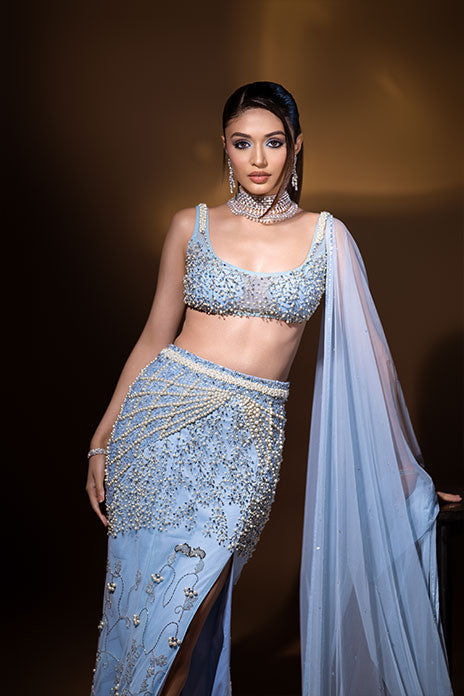 SEA SPRAY MERMAID LEHENGA