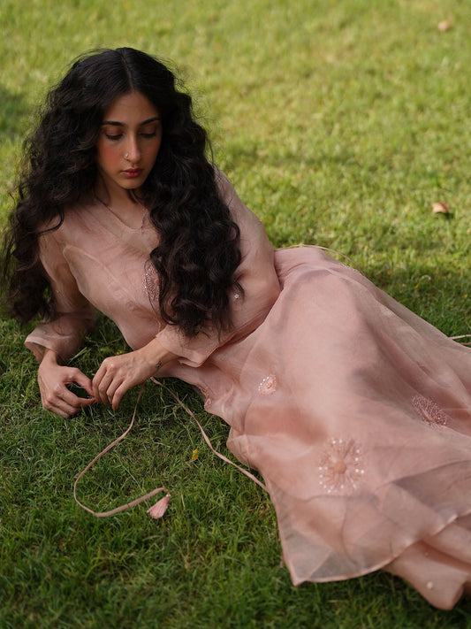 Moonshine Rose Gold Kurta Set