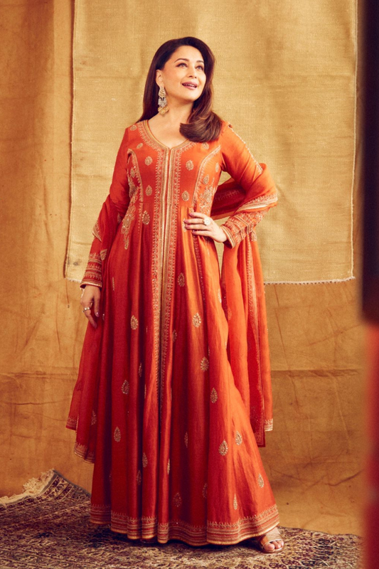 Madhuri Dixit in Husna Anarkali Set