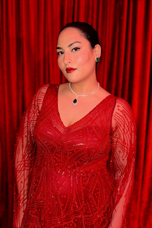 Sakshi Sindwani in Urvika Gown