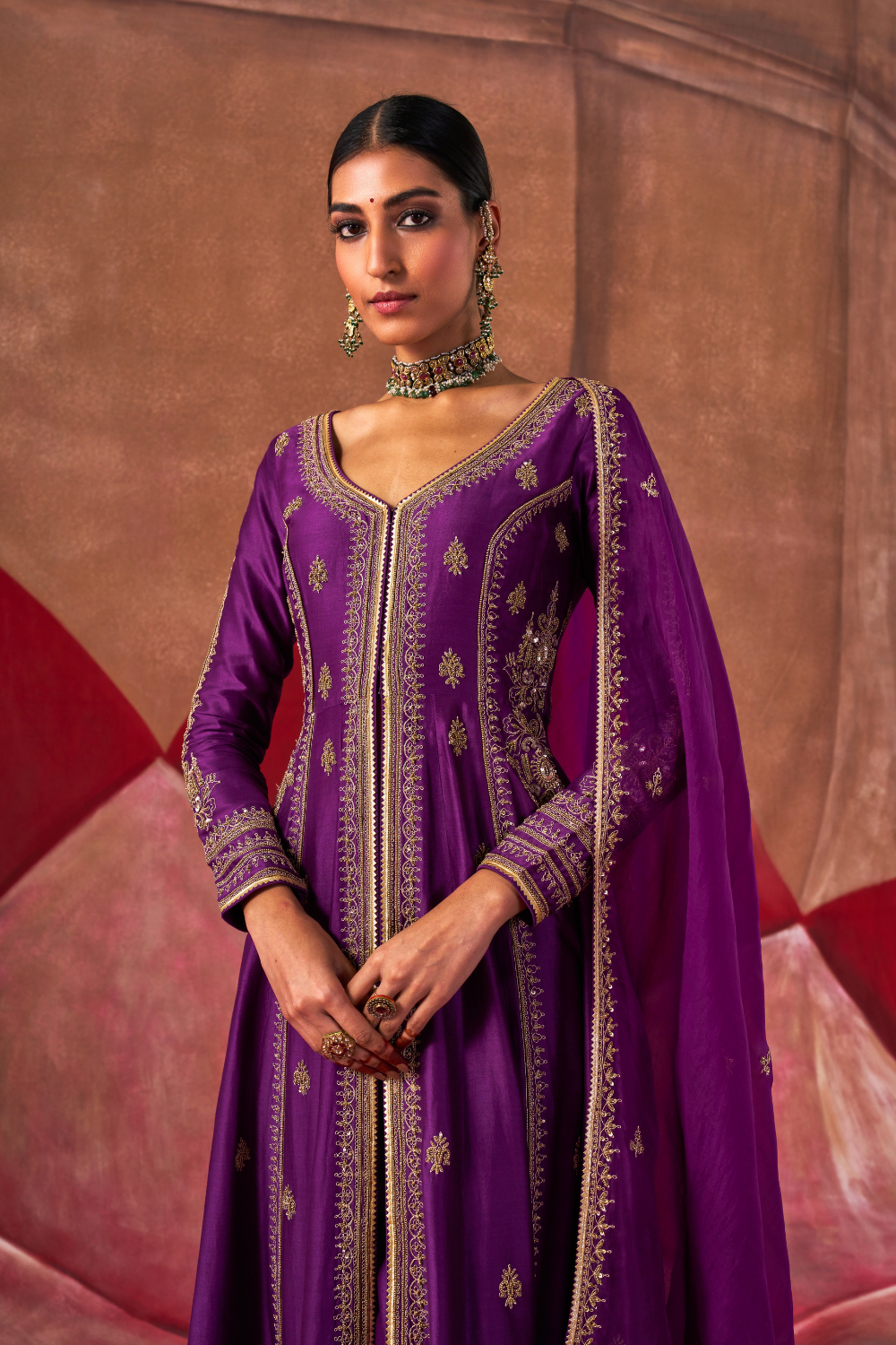Karisma Kapoor in Bhavri Jacket Set