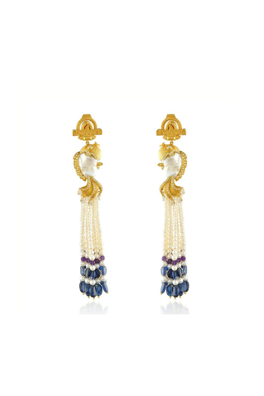 Moonlit Matsya Earrings