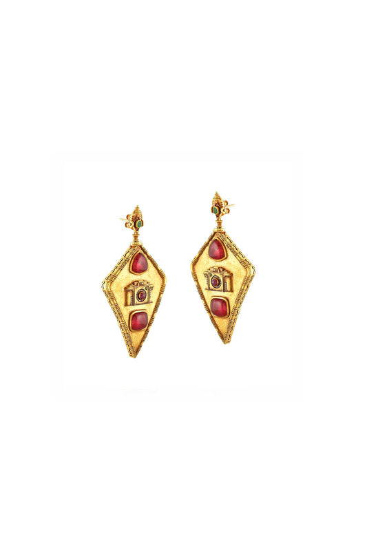 Besan Barfi Earrings