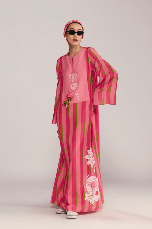Jungle Bakery In Sunset Sorbet Kurta
