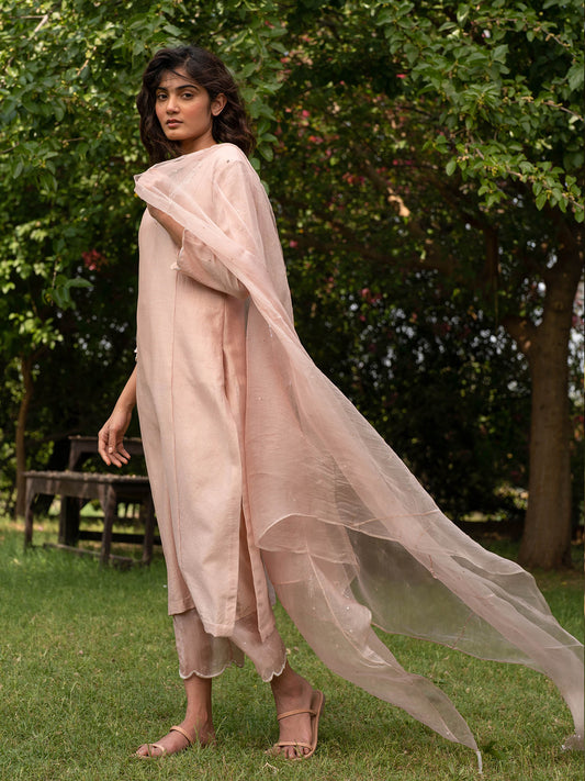 Nude Rose Kurta Set