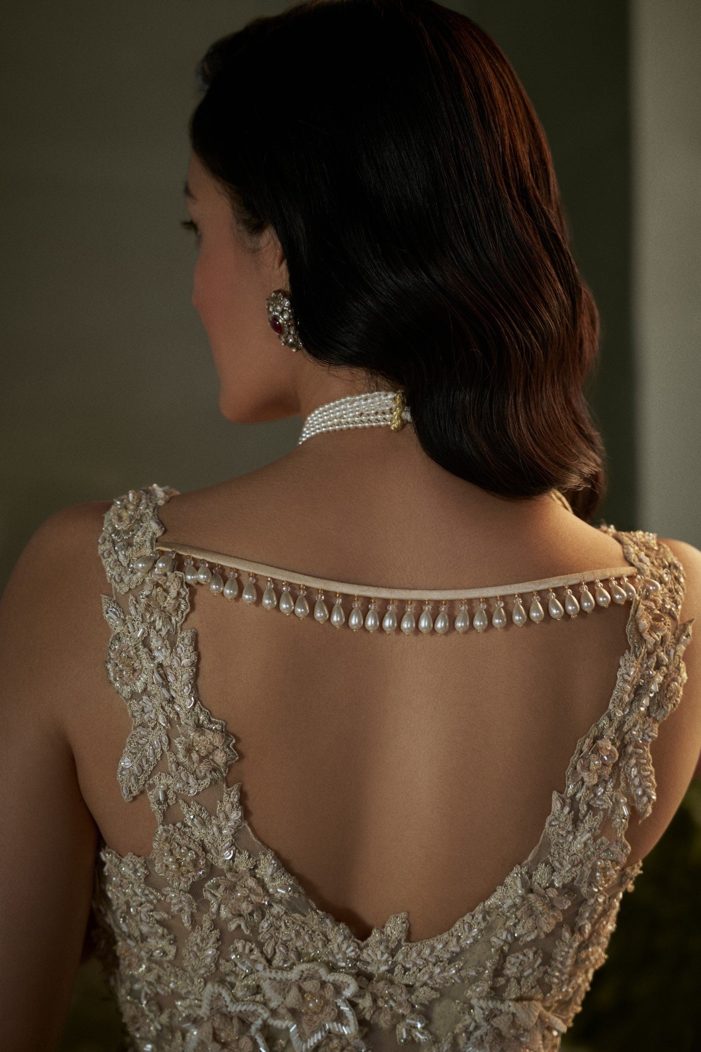 Deeksha Khurana In Cream peplum top and sharara set