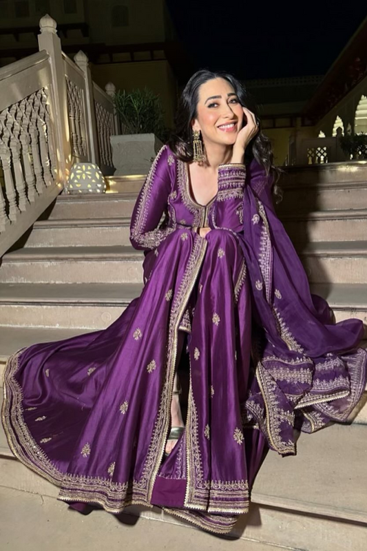 Karisma Kapoor in Bhavri Jacket Set