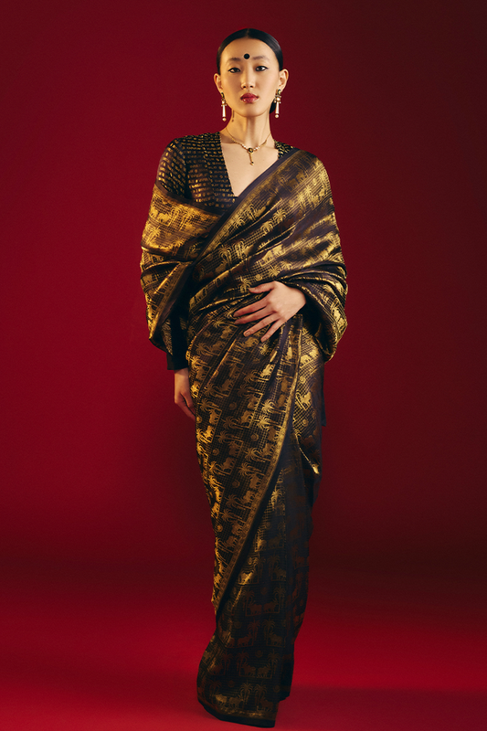 Soorma Chaand Chaukor Saree