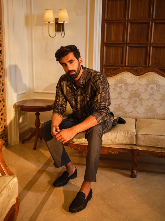 Charcoal Mist Kurta Set
