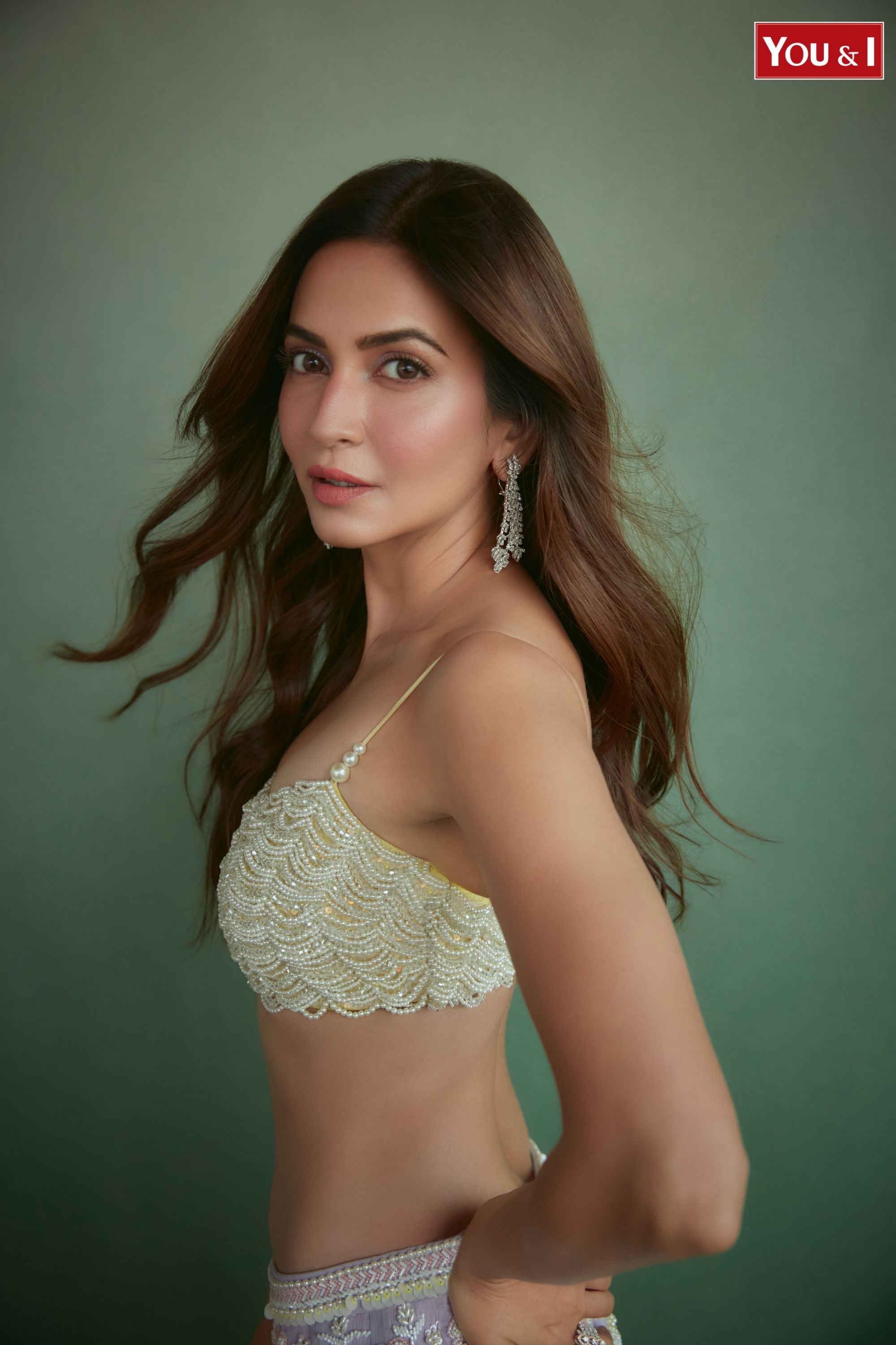 Alara Mermaid Metallic Georgette Lehenga