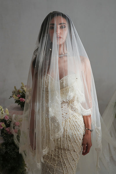 CHANTILLY PEARL MERMAID GOWN