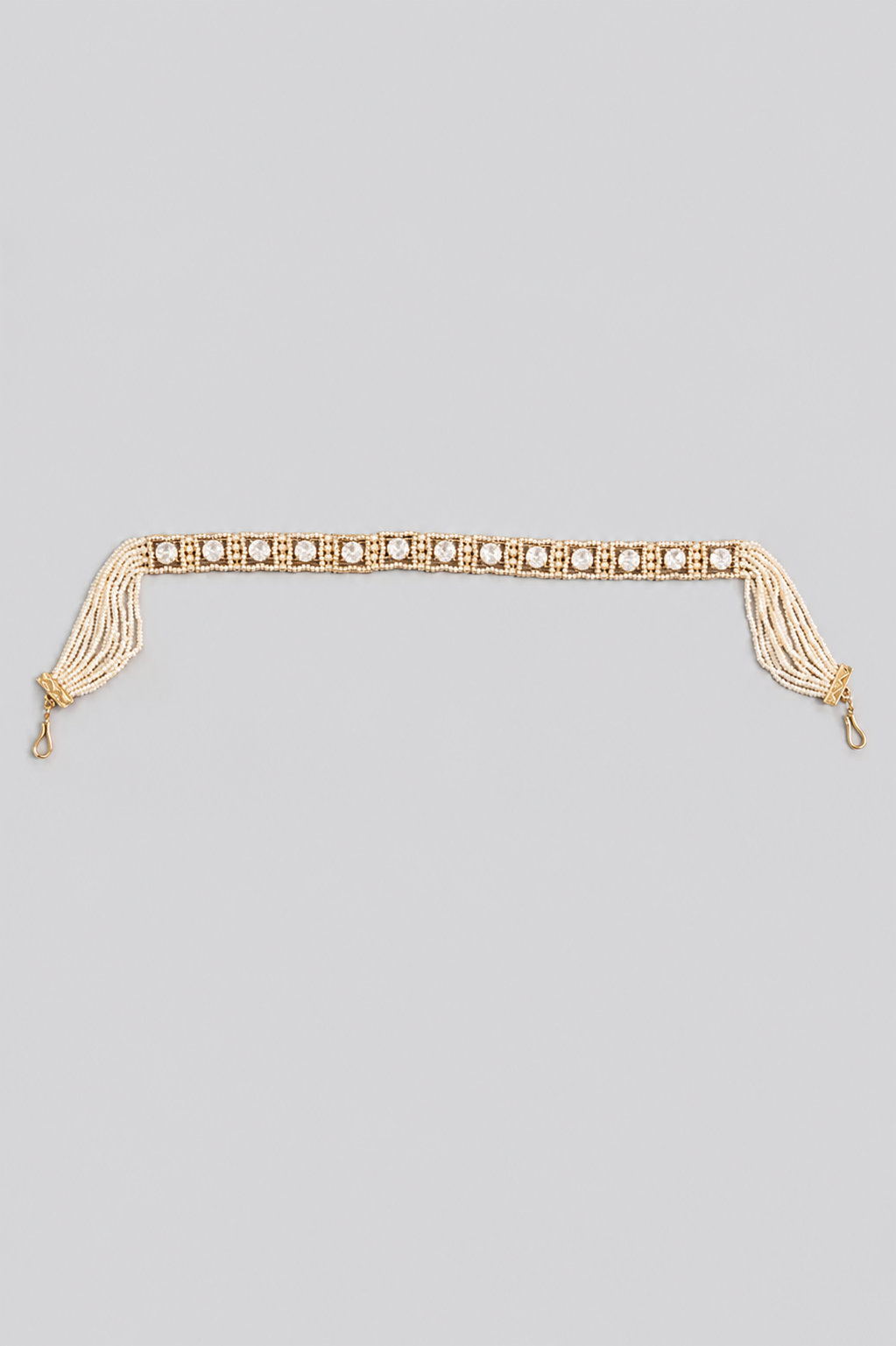 Surangana Pearl Gold Finish Kundan Sheeshpatti
