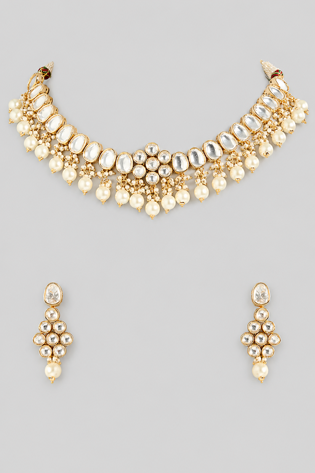 Juhi Floral Kundan Necklace Set