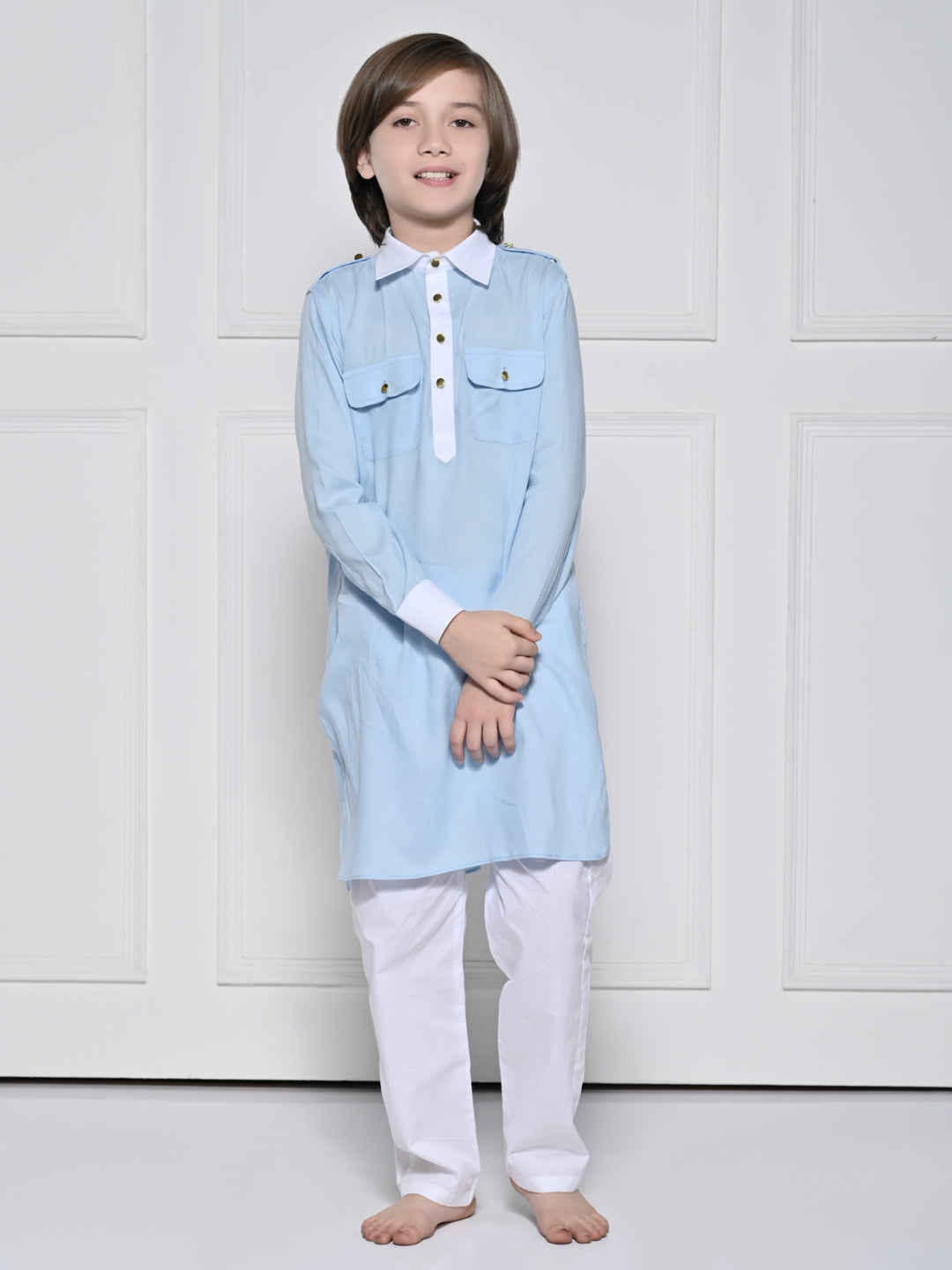 Blue Kurta Set - A Light Blue Kurta set for boys