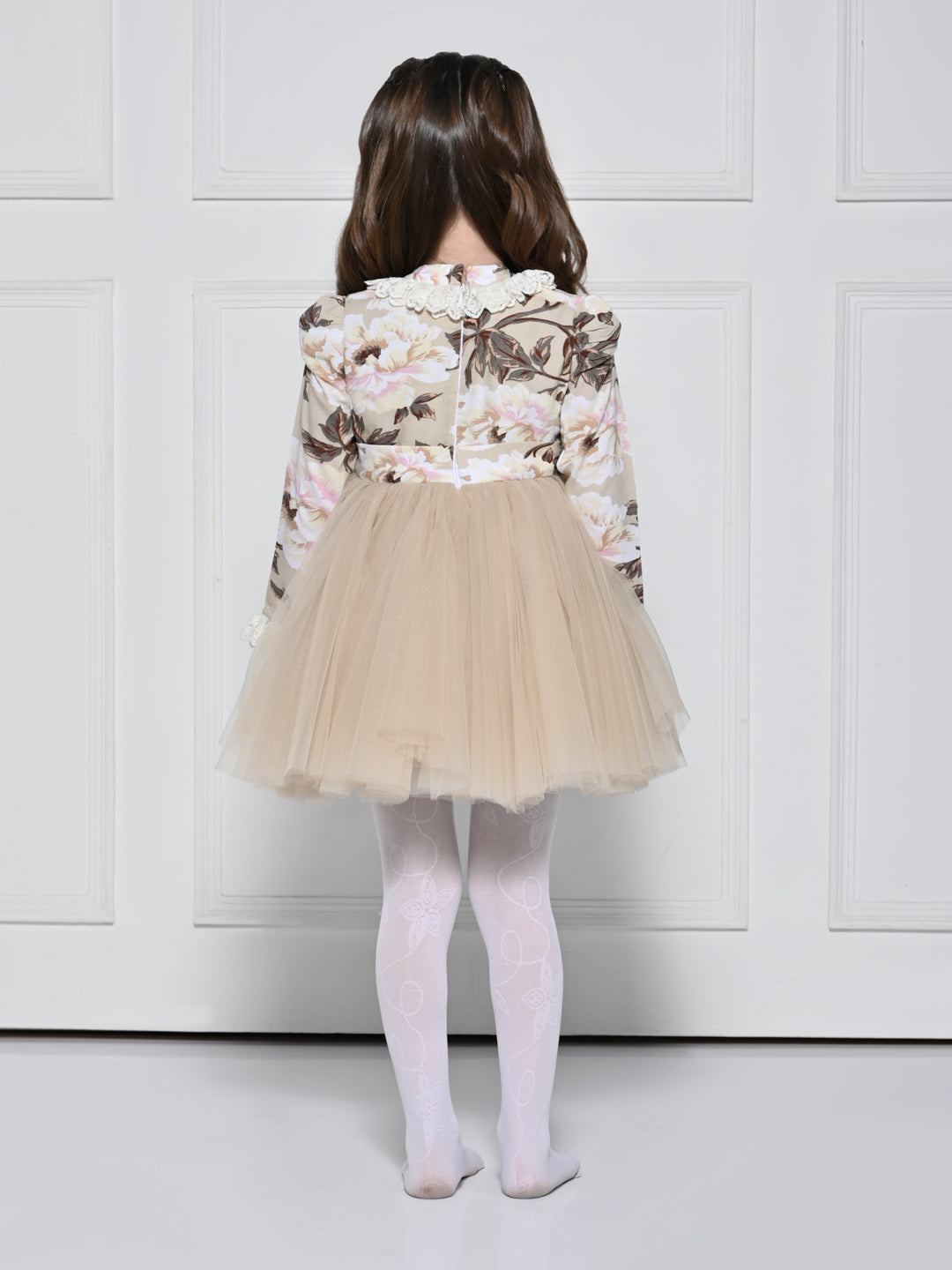 Beige Rose Dress