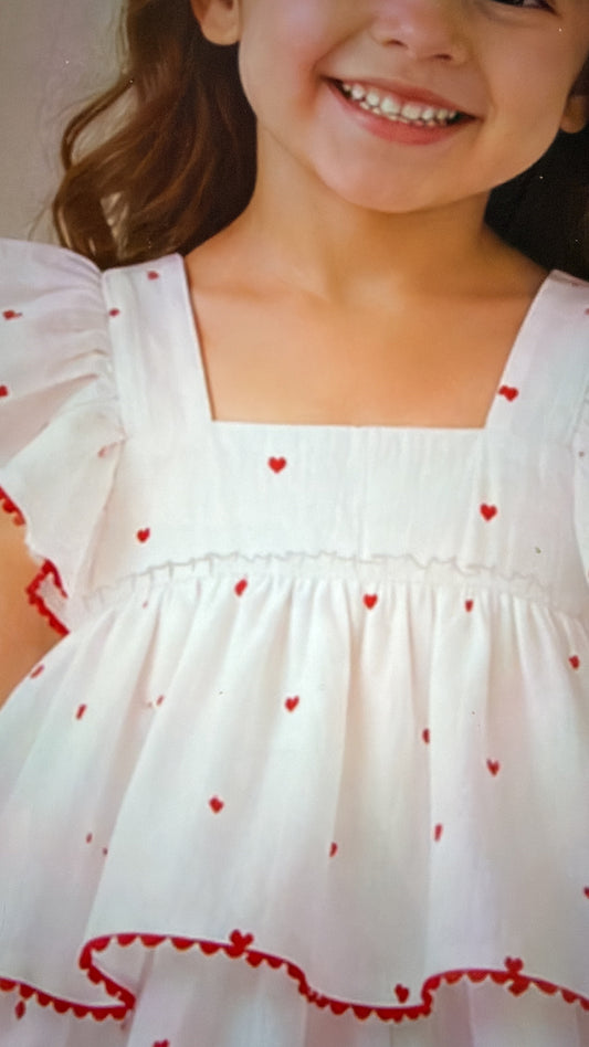 White ruffle cordset