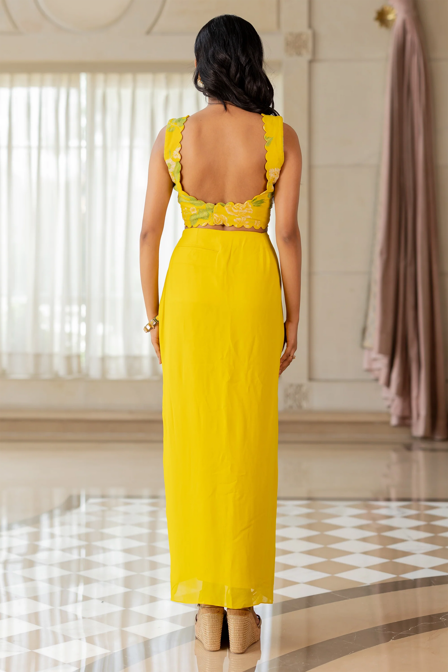 HALIMA JACKET SET – YELLOW