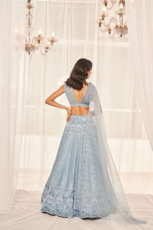 Cerulean Blue Bridal Set
