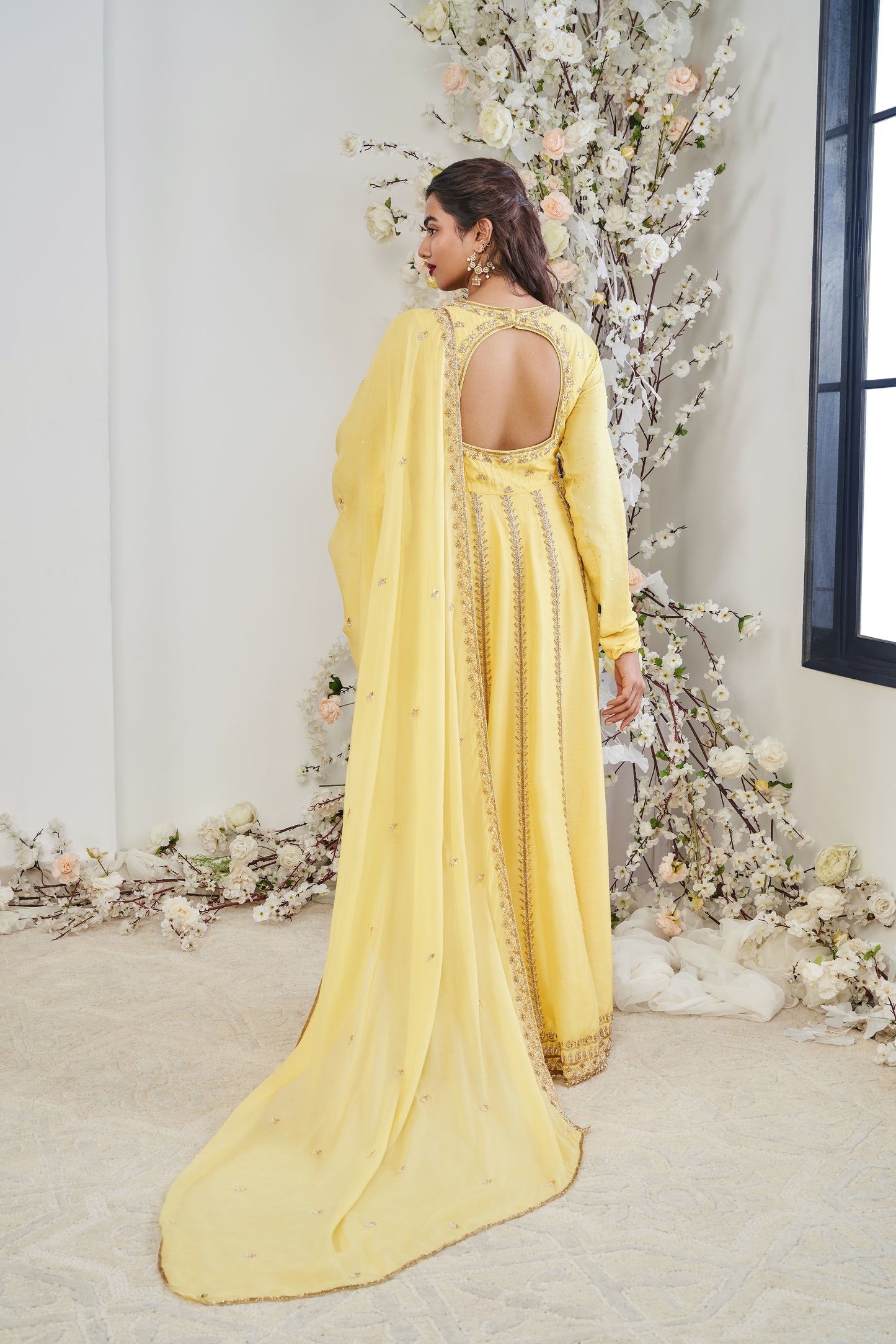 Yellow Anarkali