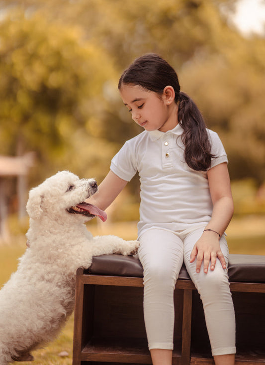 White Pony T-Shirt for Girls - The Pony & Peony Co.