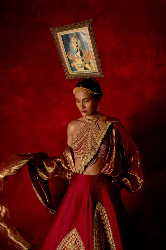 ‘Gulkand Gulzar’ Lehenga