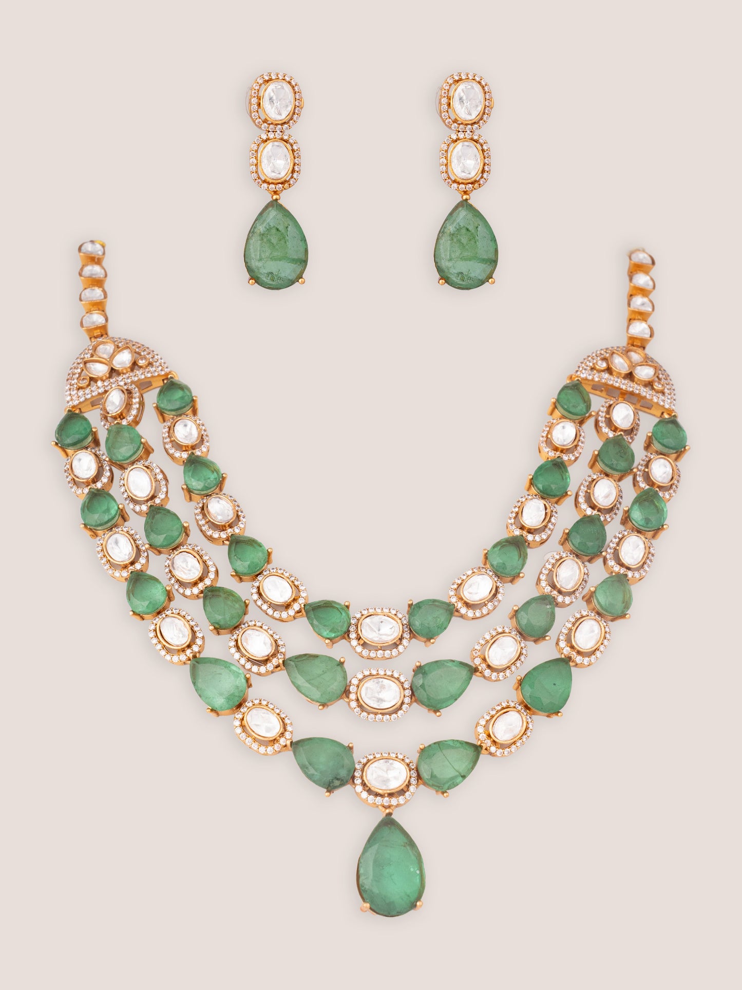 Aayra Green Polki Long Set