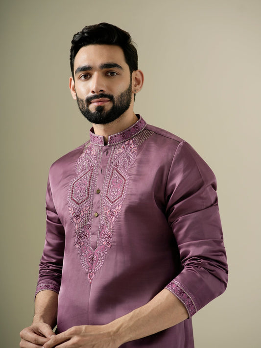 Plum Harmony Kurta Set