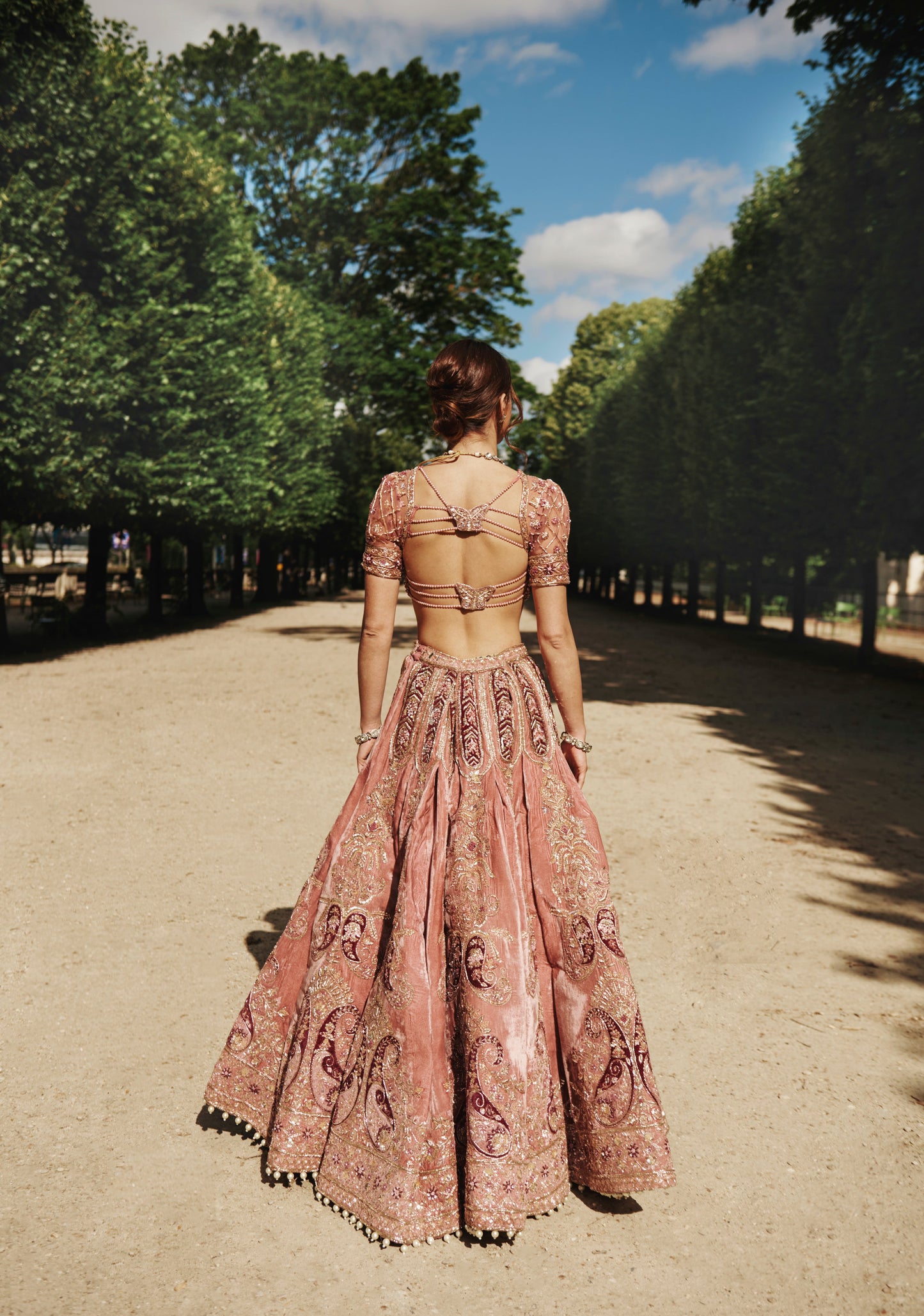 Mauve Lehenga Set