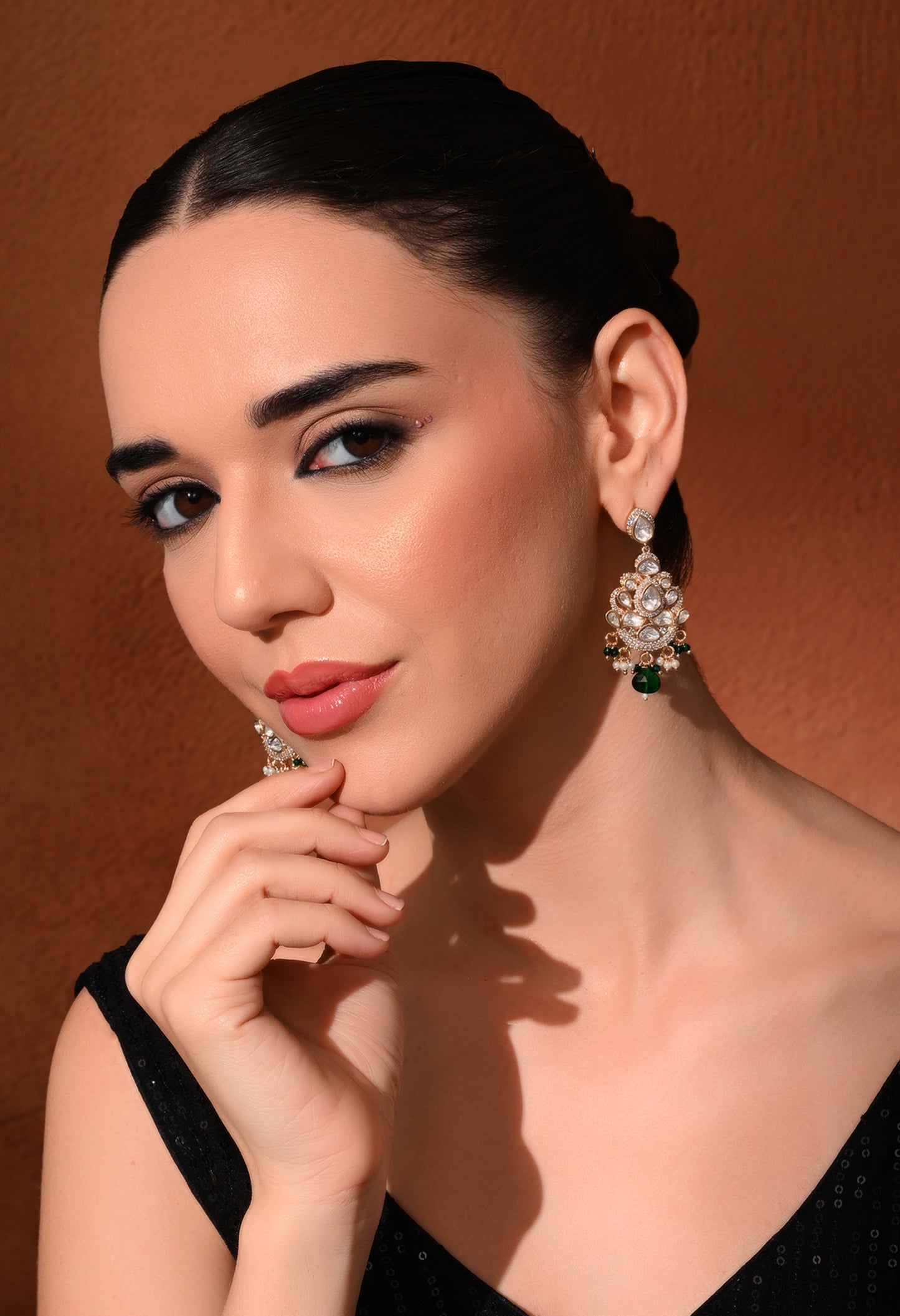 Gold plated ethnic earings