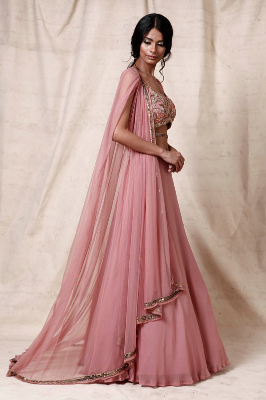 Onion pink Crop top set