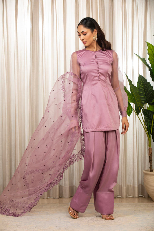 Lavender Kurta Set