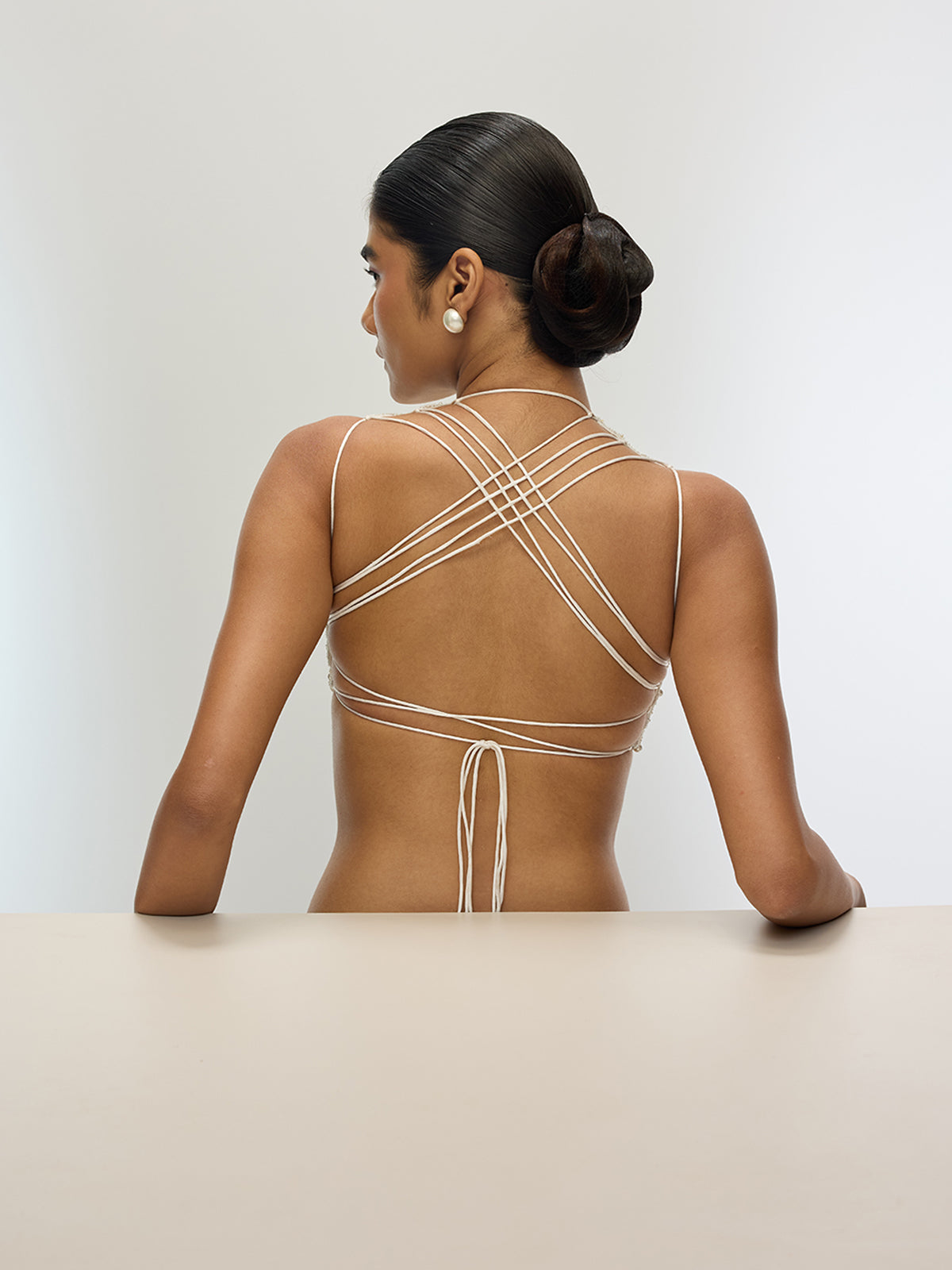 The Moonstone Blouse in Ivory
