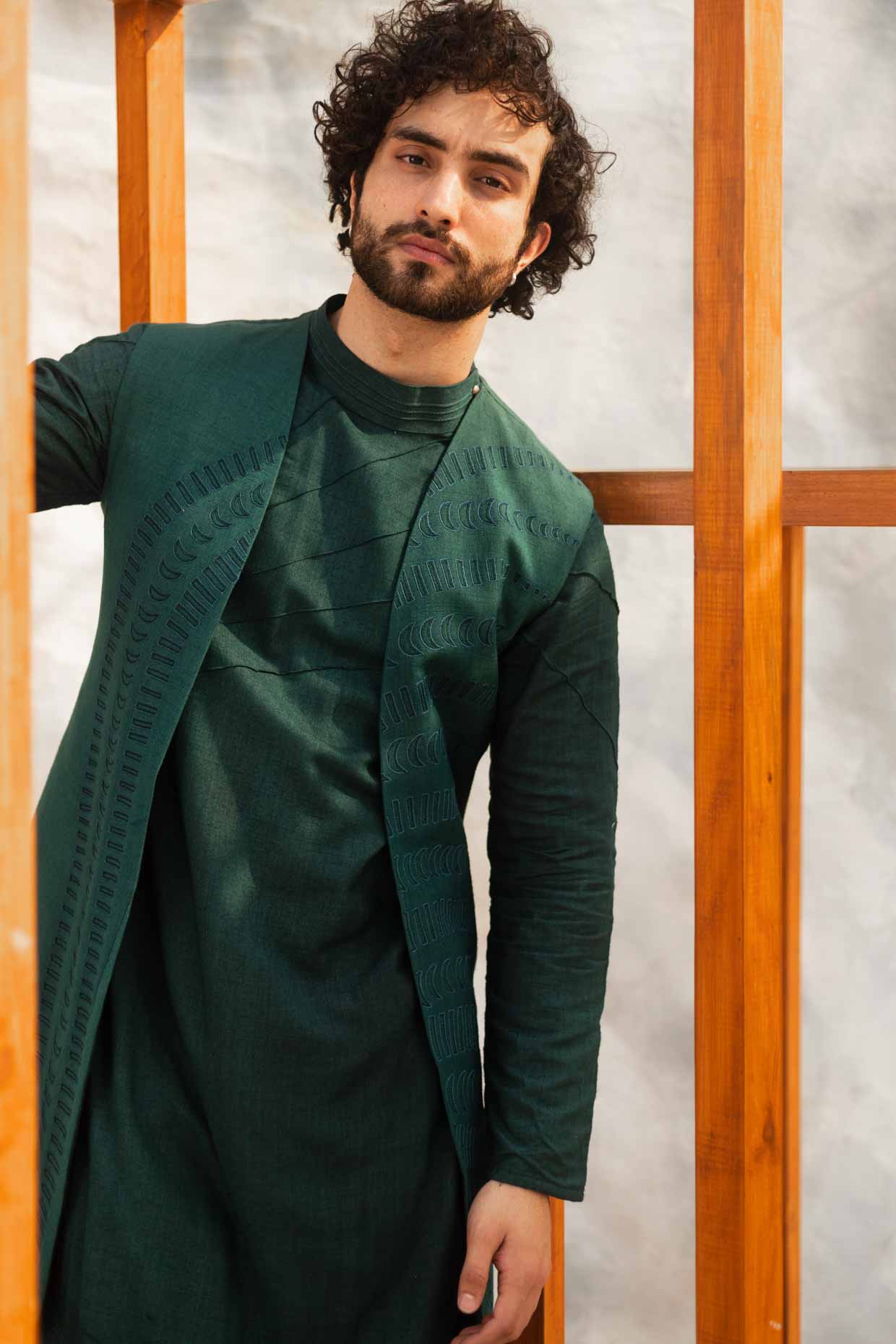 Emerald Green Shrug Set