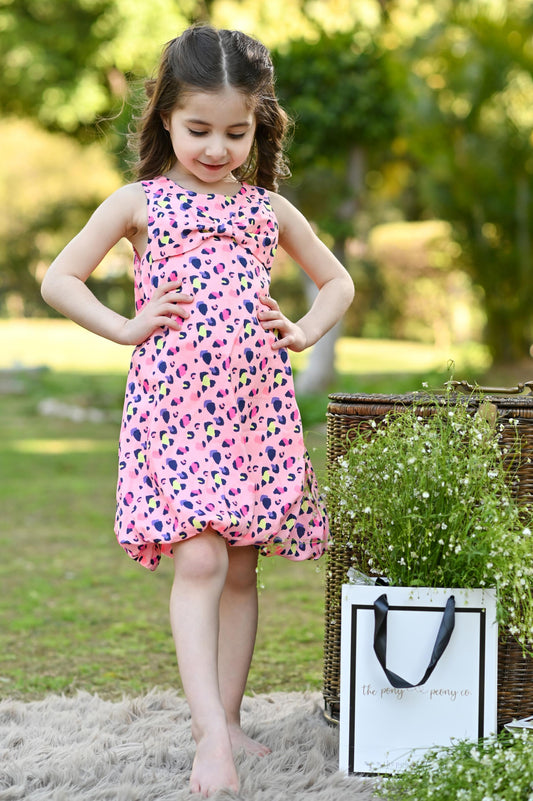 PINK LEOPARD DRESS