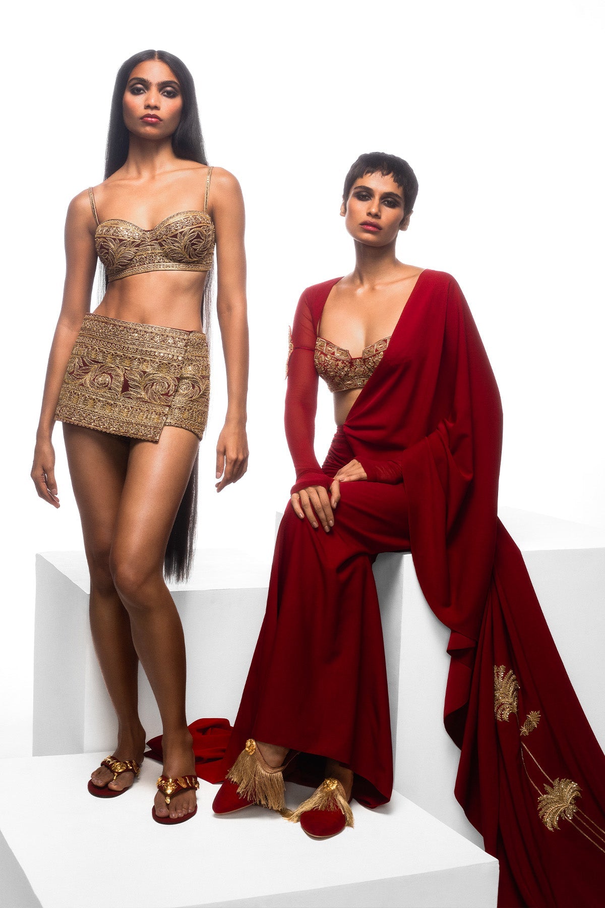 The Manhattan Cocktail Saree