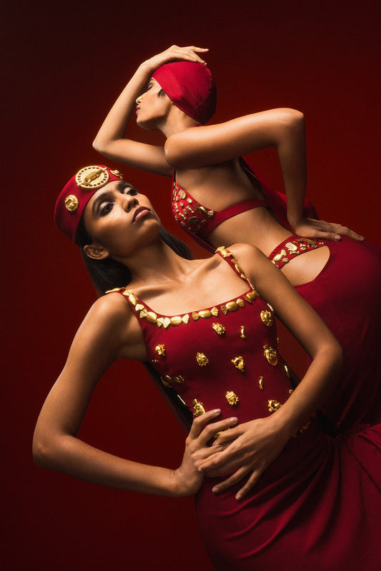 The Sticky Toffee Corset Set