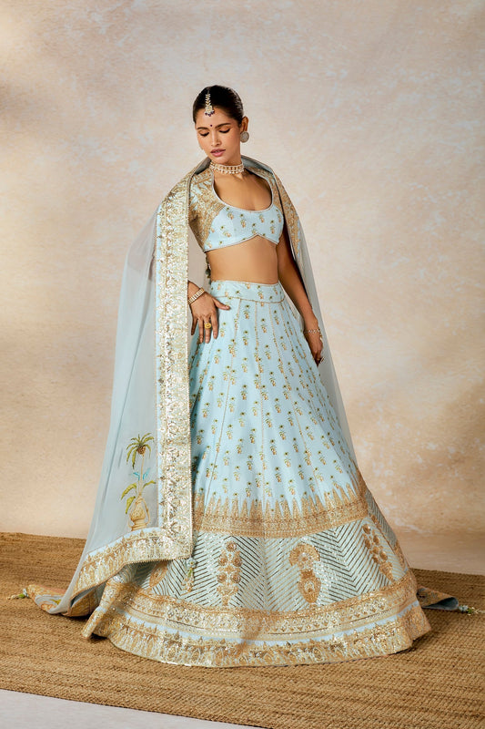 Aasman Lehenga