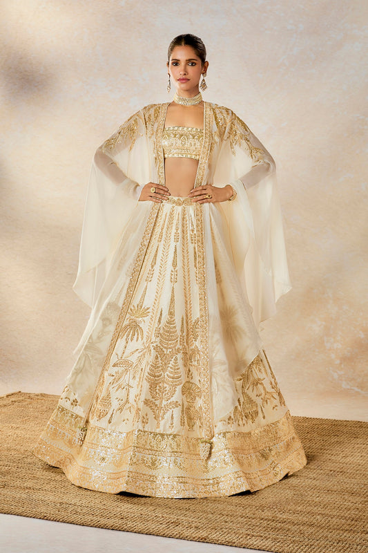 Malai Barfi Cape Lehenga
