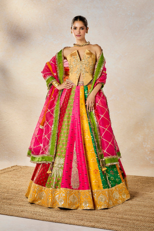 The Rainbow Barfi Lehenga