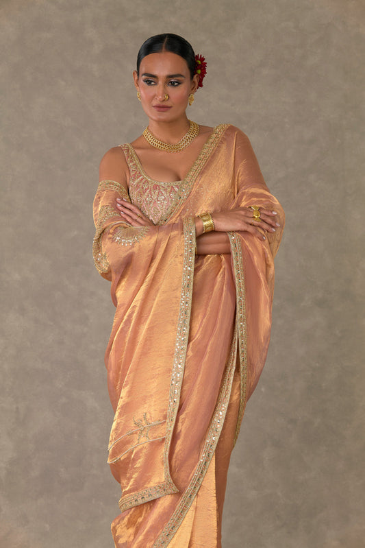Shahi Tukda Tissue Saree