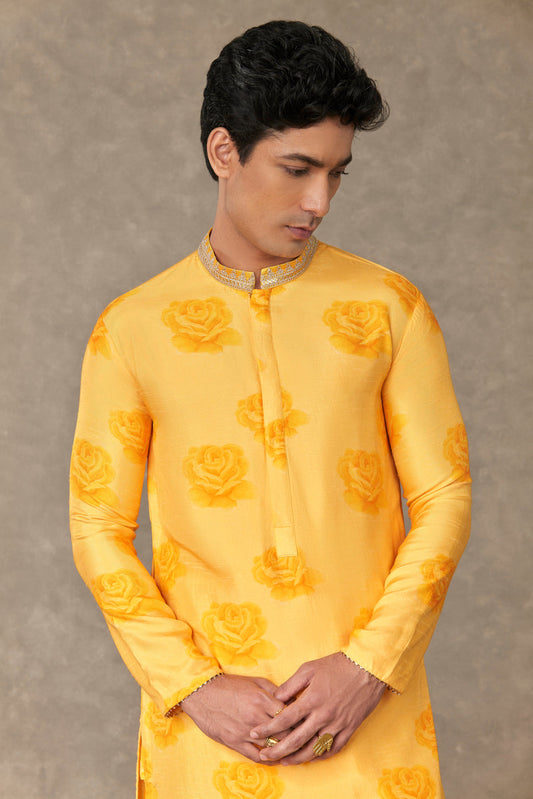 Yellow Gulaab Kurta Set