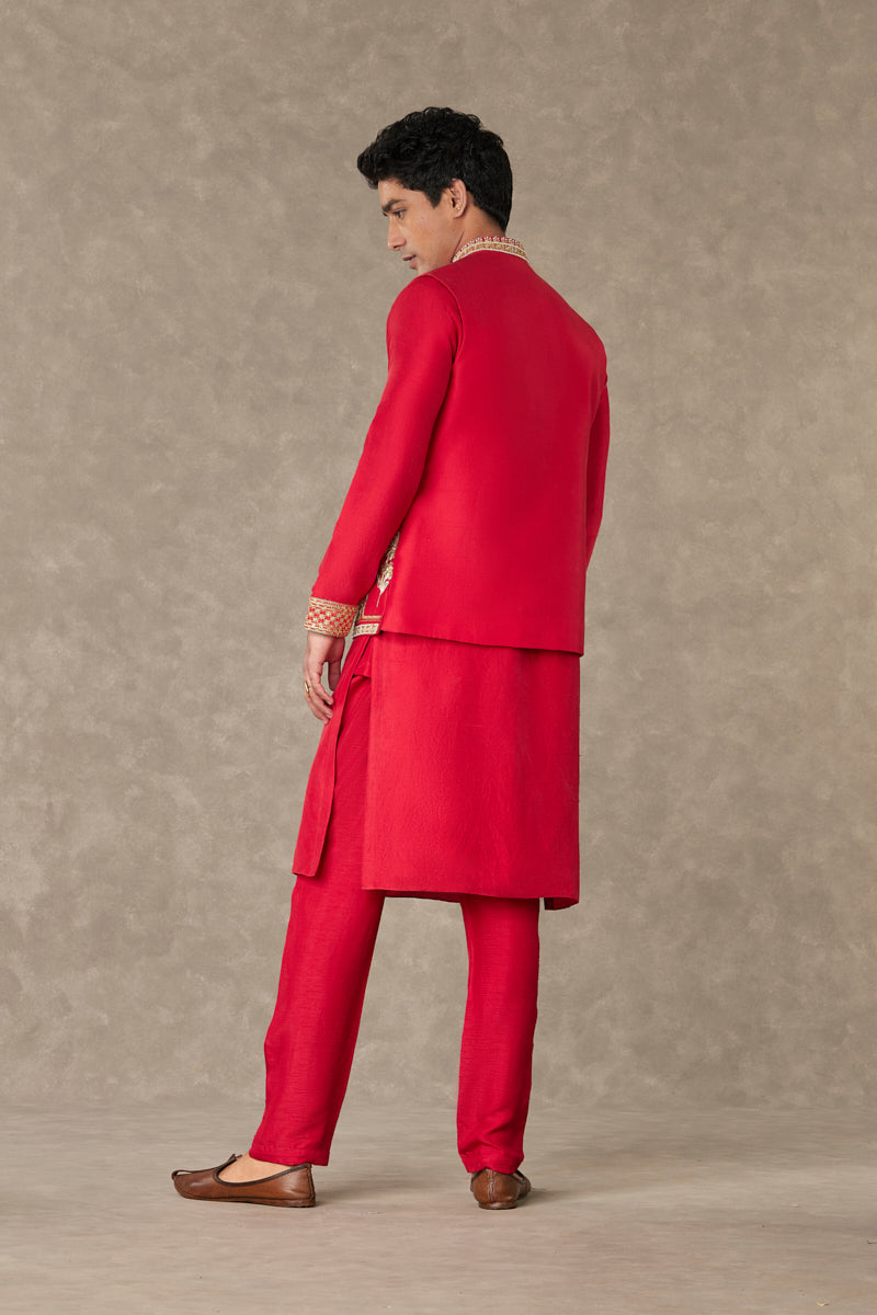 Red Anar Kurta
