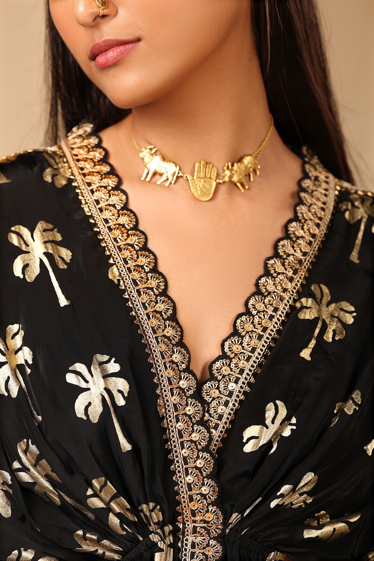 Black Coco Kaftan