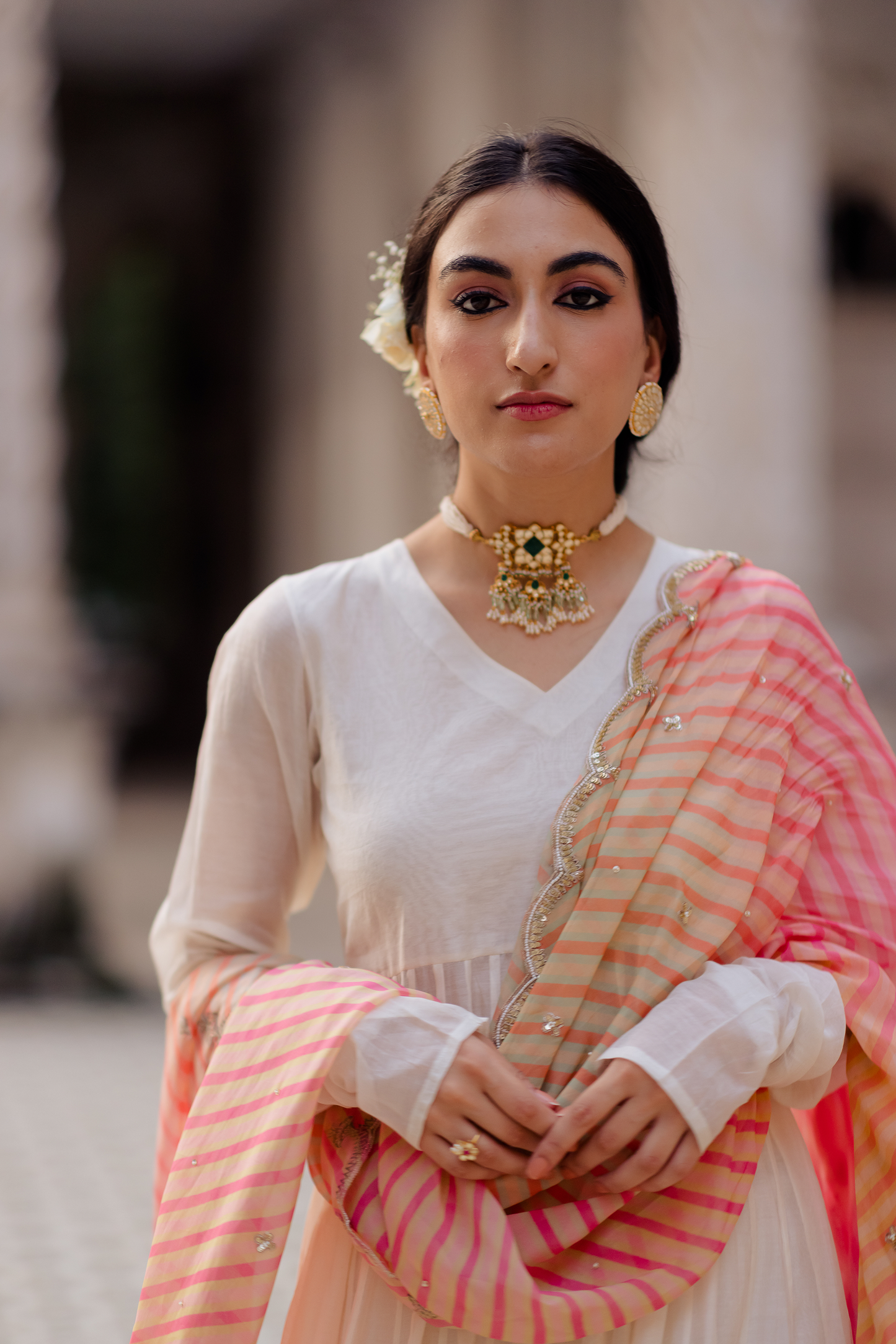 MISS MALINI IN THE FIZA ANARKALI SET